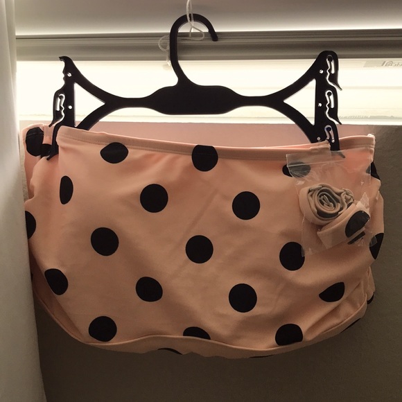 Xhilaration Other - NWT strapless PINK POLKA DOT BIKINI one piece